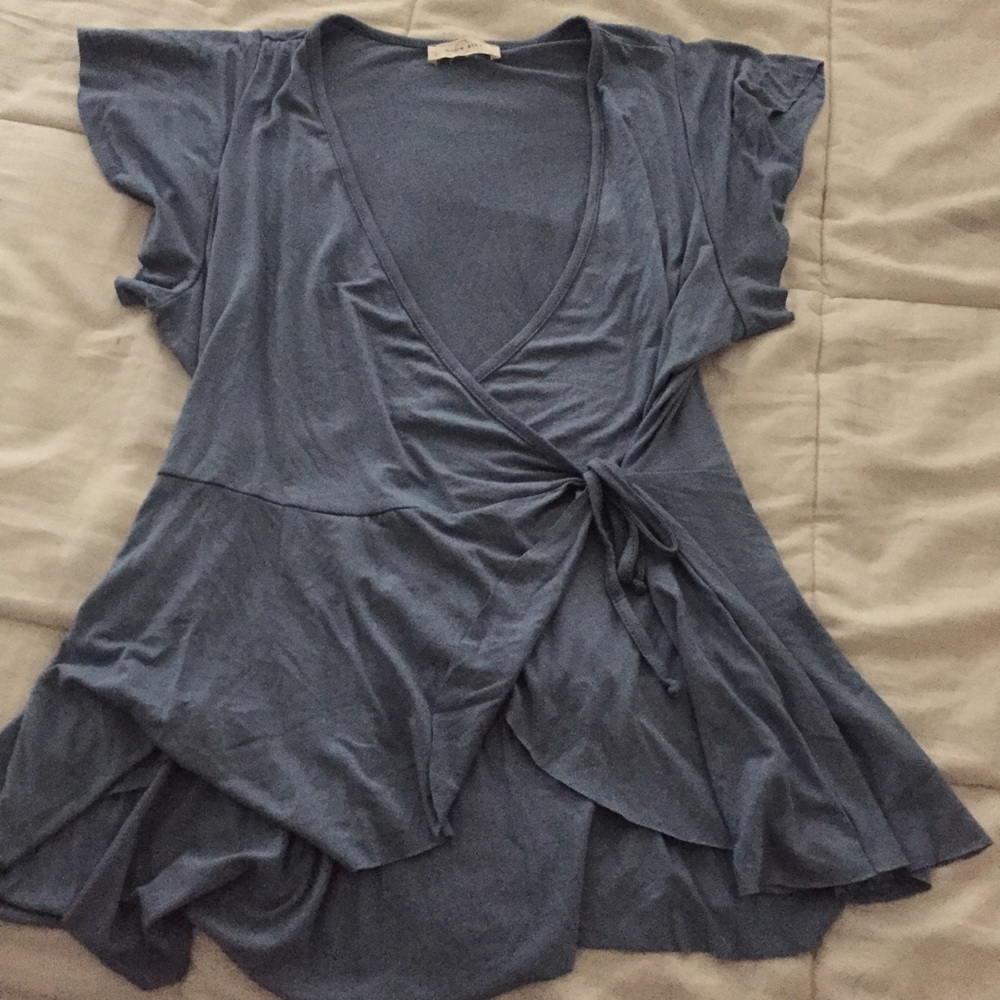 Soft wrap blouse